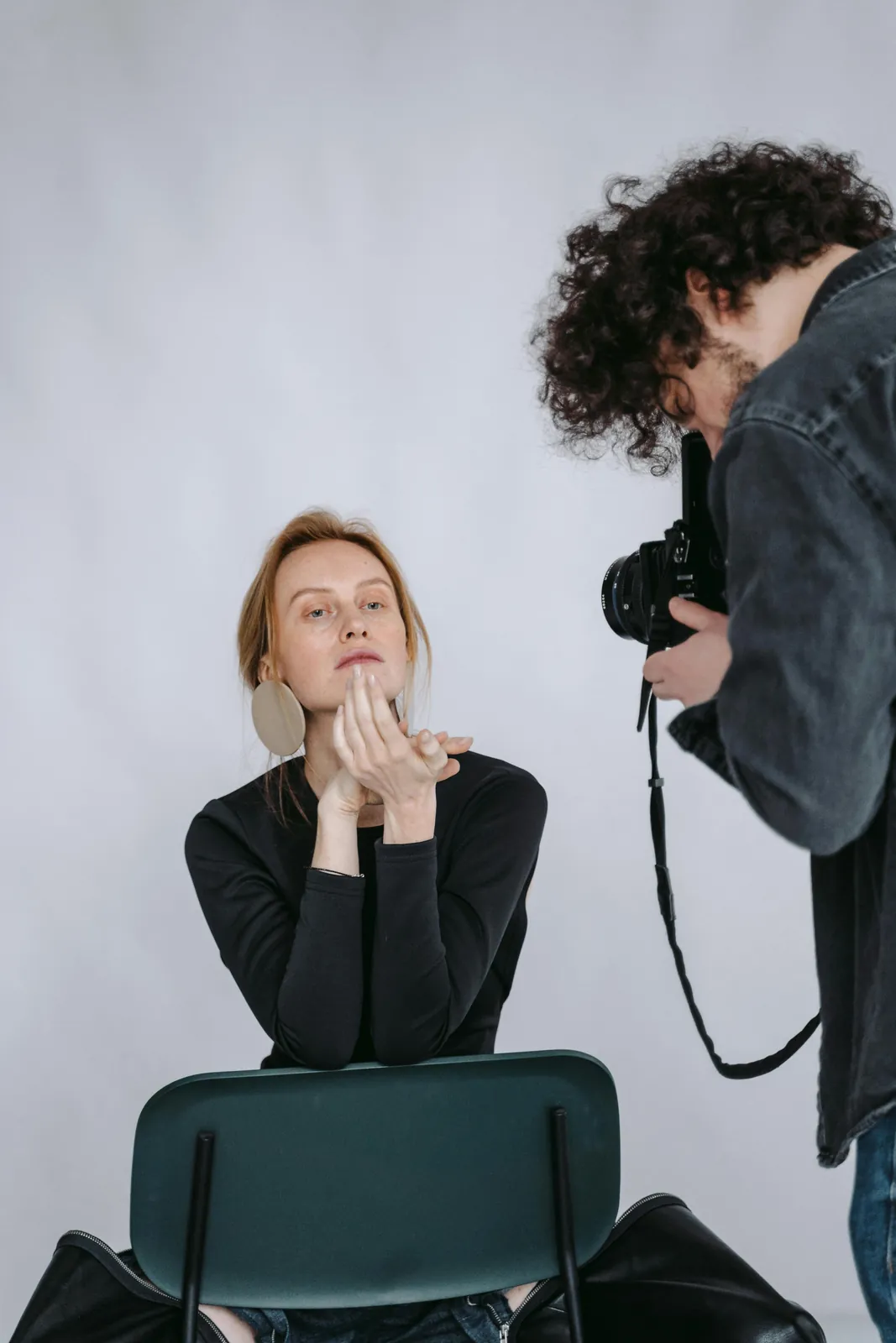 On-model studio image representing streamlined production